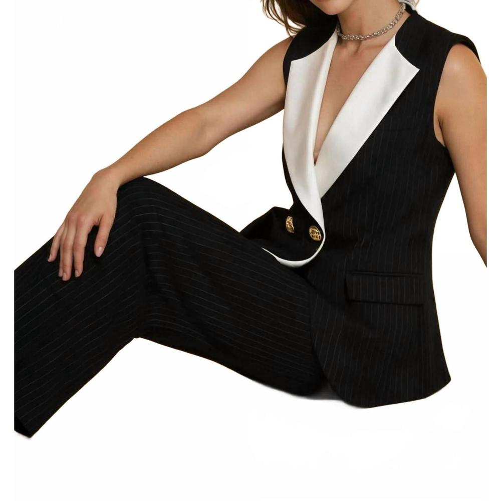NEW AKALIA hirea wide leg pants in black